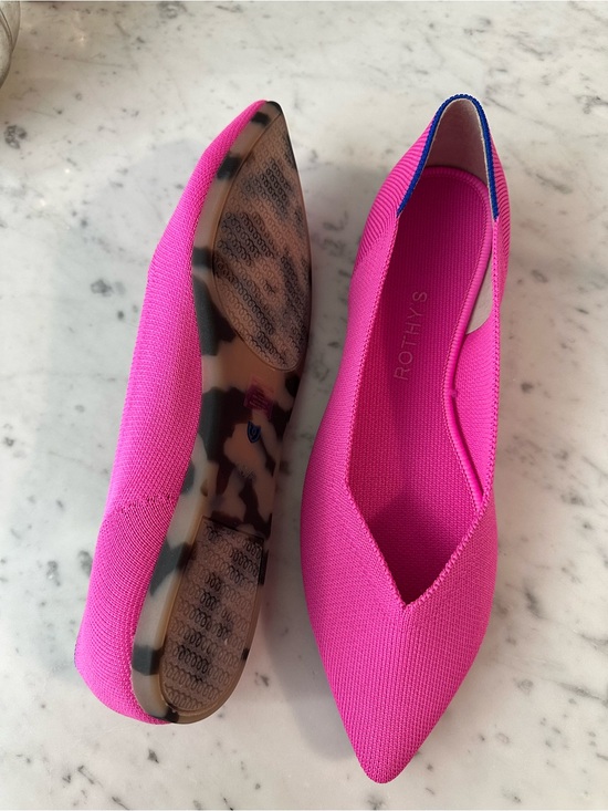 Rothy's Shoes - NEW - Rothy's The Point Flat in Dragon Fruit Hot Pink
